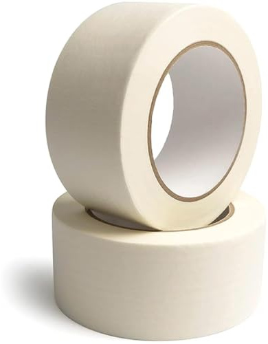Apex Business Supplies 2 Rolls Masking Tape 50mm X 50m Multipurpose | Painters 2 inch Masking Tape For Painting | Paper Tape, Diy Use Painting Walls, Crafts & Decorators Painters Tape
