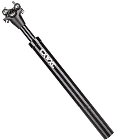 CXWXC Fahrrad Sattelstütze Gefedert 27,2/30,9/31,6 x 400 mm, Spring federsattelstütze Sattelstütze aus Aluminiumlegierung für MTB Rennrad BMX eBike (27.2 x 400 mm)