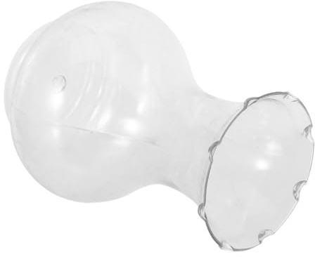 GLEAVI 6pcs Hydroponic Flower Vase: Transparent Plastic Growing Containers - Bud Bottle for Avocado Plants Hyacinth Bulbs & Water Rooting