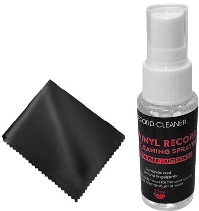 TQUXNGA Vinyls Record Cleaner 30ml Cleaning Fluid For And Dirt Removal Cloth Microfiber Cloth Record Maintenance Tool Vinyls Record Cleaner