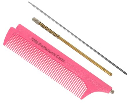 TOGEVAL 1 Stück Friseur Kamm mit Ausziehbarem Stiel Vielseitig Einsetzbar für Haarfärbung und Styling Leicht und Tragbar Geeignet für Kurzes und Langes Haar Robust und