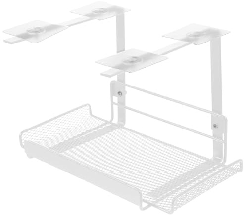 DOITOOL Under Desk Cable Organizer Tray with Mesh Design Space Saving Lightweight Cable Management Rack for Office and Home Compact Under Table Wire Storage Holder