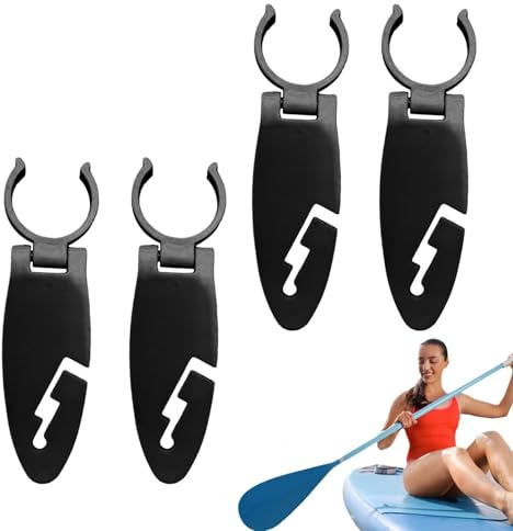Paddle Board Befestigungsclip, 4er-Pack Einziehbare Paddle Board Klemmen, Strapazierfähiges Und Skalierbares Paddles Boards Zubehör, Multifunktionale Wassersportausrüstung Für Jugendliche Radfahrer