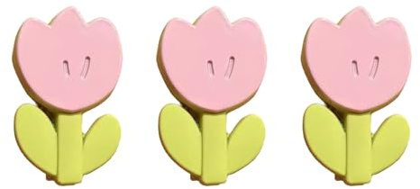Glifora 3 forcine per capelli da ragazza, a forma di tulipano, design piccolo antiscivolo, forcine per capelli invisibili, superficie liscia, forcine per capelli con frangia laterale, accessorio