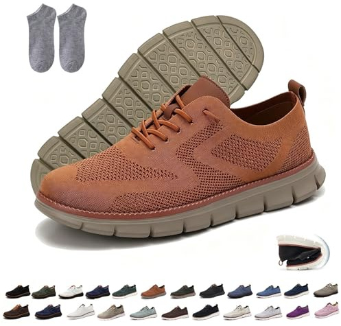 Ultrabekväma ortopediska skor för män och kvinnor, andningsbara slip-on promenadskor i mesh med bred tåbox, lätta halkfria casual sneakers för utomhusbruk, arbete och resor