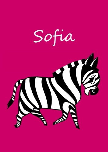 Malbuch / Notizbuch / Tagebuch - Sofia: DIN A4 - blanko - Zebra