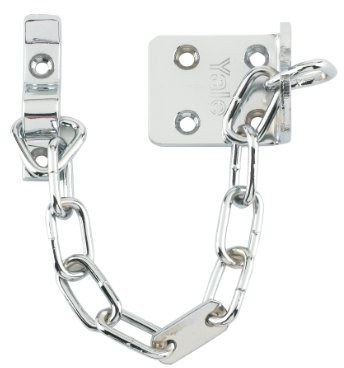 Yale V-WS6-CH TS003 Door Chain, 13.5 cm (5.25 inch) chain length, Polished Chrome Finish, High Security, Visi Packed, suitable for PVCu and Wooden doors