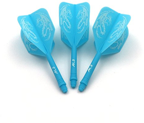 CUESOUL ROST Personalisierte integrierte Dartschäfte & Dart Flight, 3er-Set | Flexibel & langlebig fürs Training, integriertes Design, Klar und rein, Einzigartiges Muster, Exquisit, Farbenfroh, Geschenk