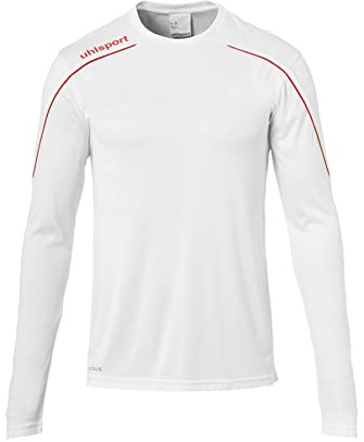 uhlsport barn stream 22 lång ärm trikå weiß/Rot 128