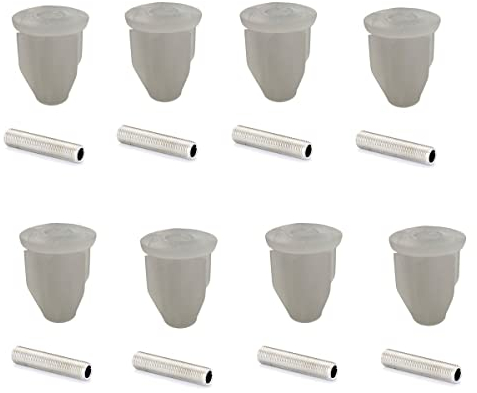 Adattatore Bottiglia Kit 8 Pezzi Tappi Portalampada per Bottiglia Completi con Asse Filettato da 30mm