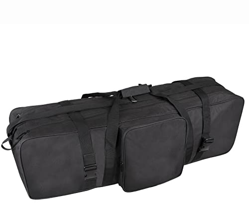 Stativtasche Foto Video Studio 90x27x24cm Kit Große Trage Reisverschluss Tasche für Lichtstative, Schirm, Blitz, Einbeinstativ und sonstiges Zubehör für Beleuchtungsgeräte Schwarz