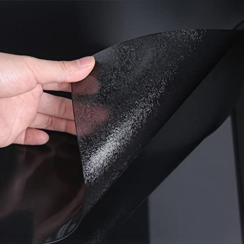 SDAFD Tischdecke Transparent PVC-Tischschutz, Abwaschbar, Wasserdicht, Für Esstisch Couchtisch Und Schreibtisch, Verschiedenen Gr,Matte Texture Black (Dicke:1.6mm,Größe:30x30cm/11.8x11.8in)