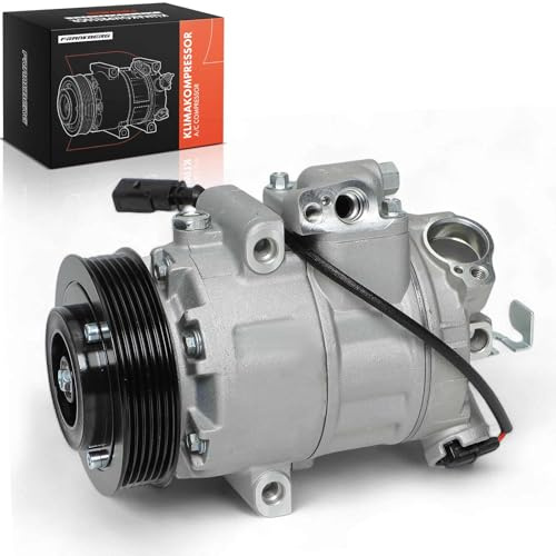 Frankberg Klimaanlagen Kompressor mit Kupplung 6Q0820803D Kompatibel mit A2 | Kompatibel mit Polo 9A 9N, Golf IV Variant 1J5, Polo 6C1 6R1, R.o.o.m.s.t.e.r 5J7, Ibiza IV ST 6J8 6P8, Rapid NH3 NK3 NK6