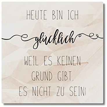 Interluxe Duftsäckchen - Heute Bin ich Glücklich - Duftumschlag mit Spruch Geschenkidee Mitbringsel für Freunde und Familie Affirmation Duftbeutel Duftgeschenk Dufttütchen Raumduft (Blaue Zeder)