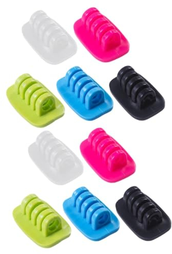 Angoily 6 Stk Drahthalteklammern drahtbinderücken zopfband kabelmanagment kabelwanne cabelmanagement kabelrinne Kabelclip Kabelorganisator Kabel Halter Hub Sicherungsclip Halterung Wickler