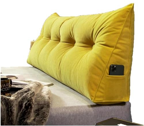 Lesekissen FüR Bett Und Sofa,RüCkenkissen Bett/Couch,Für Bett Und Sofa Rückenkissen Keilkissen Sofa Bettkissen Rückenlehne Lesekissen Removable Cover (TYP-7,120 * 50 * 20cm)
