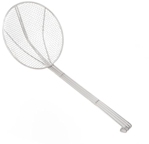 Luocute 304 Stainless Steel Spider Strainer Skimmer Ladle, Strainer Spider Skimmers for Kitchen Cooking Frying, Long Handle Fryer Scoop Colander Japanese Hot Pot Skimmer for Draining