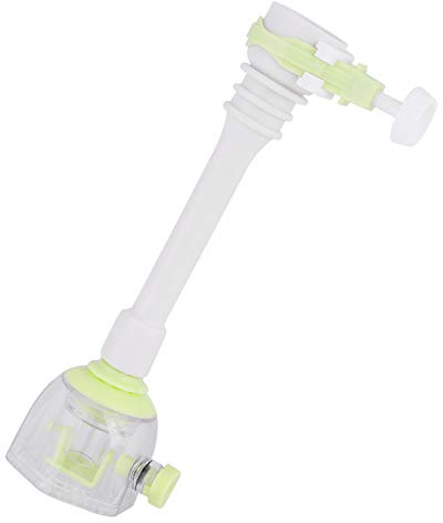 Rubinetto di Prolunga, Tubo Flessibile Rotazione di 360 Gradi Risparmio Idrico a Prova di Spruzzi ABS Rubinetto Valvola Rubinetto Attacco Spray Per Cucina Bagno(18cm-Verde)