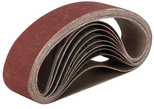 MiJunHD Schleifbänder 30 x 330 mm | 10 Stück | 1000 Korn Schleifband Schleifmaschine Bandschleifer Schleifbänder zum Schleifen, Feilen, Schärfen, Entrosten,für Polieren Metall & Holz