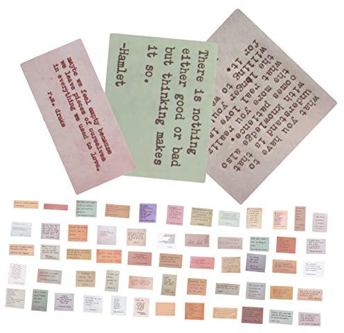 PHENOFICE 120pcs Scrapbook Sticker Inspirational Stickers Journal Quotes Scrapbook for Decoration Planner Diary Laptop