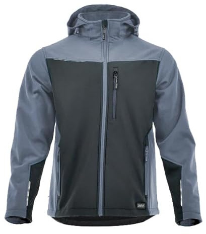 Chaqueta Softshell impermeable para hombre y mujer con capucha desmontable, cortavientos, transpirable, chaqueta cómoda, ligera y flexible para trabajo o senderismo, softshell actividades en exterior