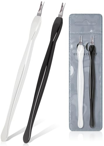 Cuticle Remover & Trimmer Tool (2 pc) – V-Tip Cuticle Knife for Manicures & Pedicures – Instant Cuticle Care Kit – Ergonomic Nail Tool for Precise Grooming