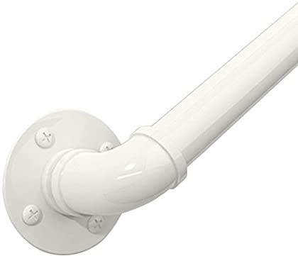 Wandmontierter Handlauf – weißes Treppengeländer-Set für den Innen- und Außenbereich, perfekt für Flure, Lofts und Rampen, 120 cm Länge, sichere und stilvolle Unterstützung