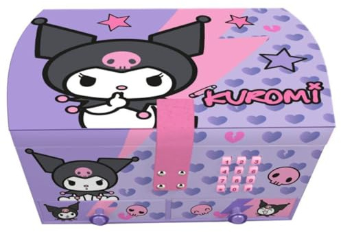 Kids Licensing - Joyero Secreto Kuromi para Niñas, Caja de Joyas, Regalo Infantil Sanrio