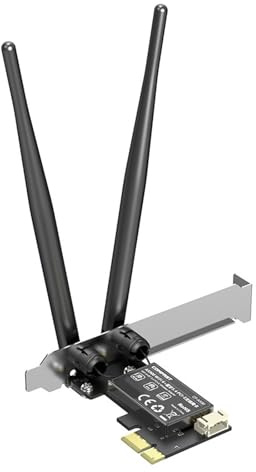 Tarjeta de expansión PCIe AX900Mbps WiFi 6 con dos bandas 5.4 compatible con Bluetooth y MUMIMO para mejorar el rendimiento de la tarjeta de red PCIe