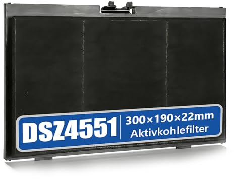 Aktivkohlefilter für Bosch DSZ4551, Siemens LZ45510 11025805 11008080 17006837, Neff Z54TC01X0, Constructa CZ5145X5, Junker JZ5145X5 Kohlefilter für Dunstabzugshaube Filter