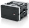 Gator Cases Rack Ligero Rodante 4U con Pestillos Resistentes, Asa de Remolque Retráctil y Ruedas Empotradas; Profundidad Estándar 19.25 (GRR-4L)