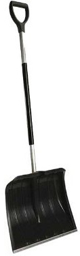 Schneeschieber Modell 50 Aluminium, schwarz