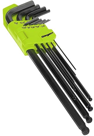 Siegen s01099 bola Juego de llaves hexagonales 9pc extralargo Imperial