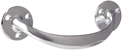 Merriway BH05753 Bow Shaped Cupboard Cabinet Door Handle, 150mm (6 Inch), Polished Chrome