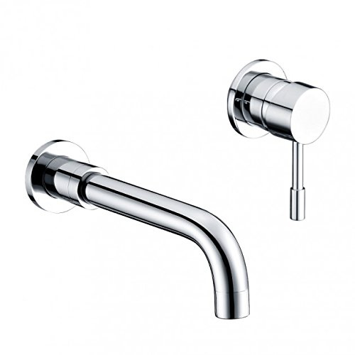 Home Standard® Aspen Bathroom Single Lever Chrome Wall Mounted Basin Sink Mixer Tap | 10 Year Guarantee
