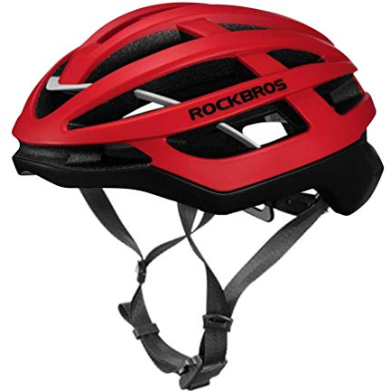 ROCKBROS Fahrradhelm Integrierter Fahrrad Helme Mountain Bike Rennrad Unisex Erwachsener für Herren Damen M (54-59cm)/L(58-63cm)