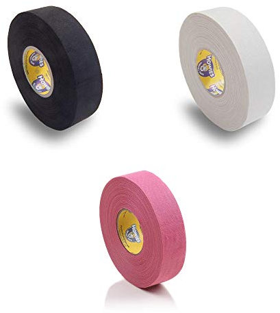 Howies Hockeyschläger-Tape / Schienbeinband, 3er-Pack, verschiedene Farben (Rosa/Weiß/Schwarz, 1ea))