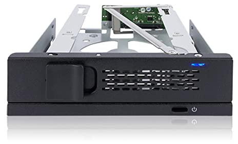 ICY DOCK TurboSwap MB171SP-1B Tray-Less 3.5 SAS/SATA HDD Mobile Rack Enclosure for 5.25 Bay