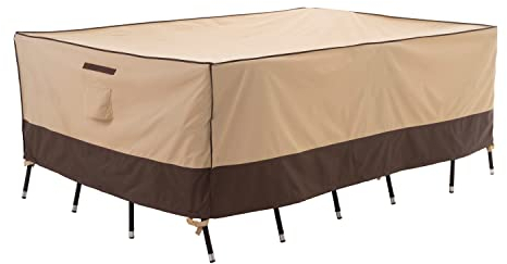 F&J Outdoors Abdeckung für Gartenmöbel, Robust Schutzhülle für Gartenmöbel Schnittsofa Wasserdicht Schneeschutz UV-beständige Plane Wetterfest im Sommer Winter, 188x120x70cm