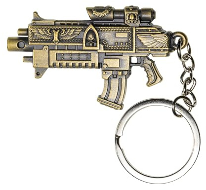 Starforged Warhammer 40K Keychain for Men Tau Empire Space Marines Weapon Charm Backpack Accessories