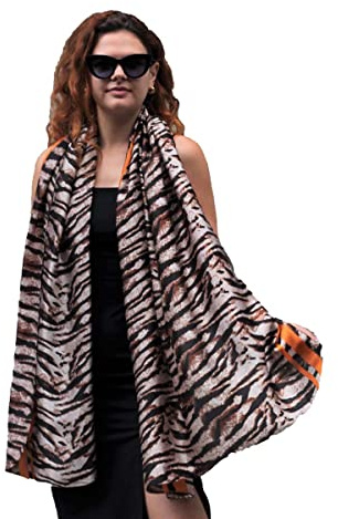 Trillion London® Silk Scarf | Long Neck Scarf for Women | Ladies Lightweight Scarves | Shawl Wraps | Suitable for Daily Life