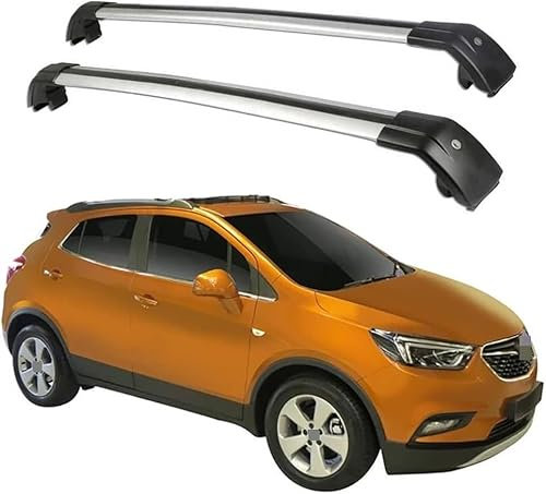 Dachträger Dachgepäckträger Für Opel Mokka X SUV 2016-2022, Aluminium Dachträger Querstangen Gepäckträger für Gepäck, Campingausrüstung, Fahrrad