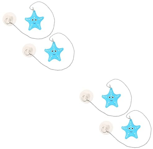 Cabilock 4 Stück Schwimmstecker Haarstopper Badewannenstöpsel Mit Kette Ablaufabdeckung Für Badewanne Abflussstopfen Für Die Küche Haarfänger Sieb Haarempfänger Fischteich Weiß Gummi