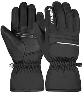 Reusch Alan Junior warme, Winddichte und atmungsaktive Skihandschuhe Winterhandschuhe Kinder Kids Jugendliche Mädchen und Jungen mit elastischem Bündchen
