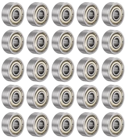 QUARKZMAN 624ZZ Kugellager 4x13x5mm Kohlen Stoffstahl 25 Stück | Doppelt Abgeschirmt ABEC3 Z1 Lager für Motoren