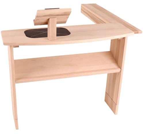 Holz Theke aus massiver Buche für Kinder - naturbelassen | Spieltheke für den Kaufladen & Spielständer