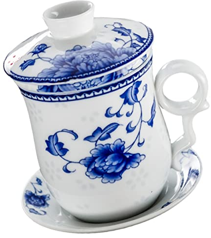 OUNONA Té Taza De Té Platillo Taza De Cerámica Para Kung Fu Utensilios De Hogar De Tradicional Para Servir