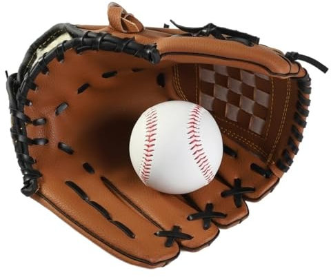QAINKUN Baseball Glove Baseball Glove Adult Children Baseball Training Thickened Cushioning Pitcher Baseball Glove Glove Baseball Gloves(B,11.5 inches)