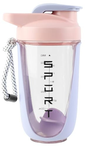 EACHPT Protein Shaker,Shaker per proteine da 600 ml per frullati di integratori,shaker per proteine con tappo a vite,setaccio e scala graduata|A prova di perdite,senza BPA