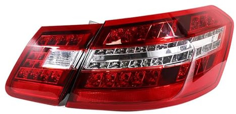 YHAINI Rückleuchten Rückleuchte für die linke/rechte Seite für Mercedes E-Klasse W212 E350 E400 2009 2010 2011 2012 2013. Rücklicht-Bremsleuchte für mit(Right-2PC)